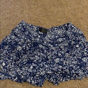 Cotton floral shorts